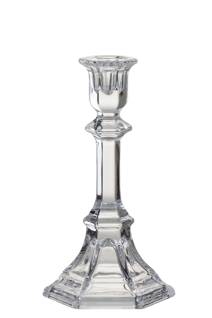 Bougeoir Classique Verre Transparent Grand