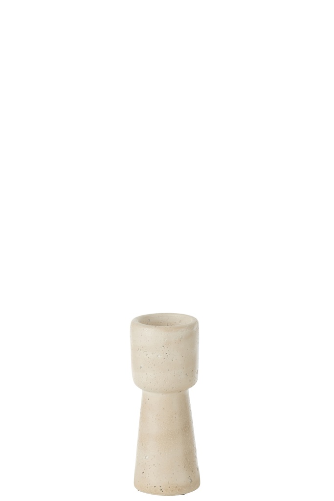 Candleholder Olina Cement Cream Small