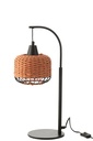 Table Lamp Lantern Metal Orange