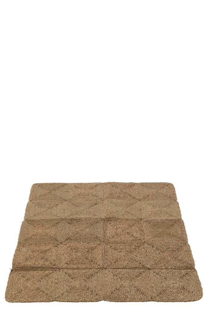 Tapis Carrés Cordes Tissées Plastique