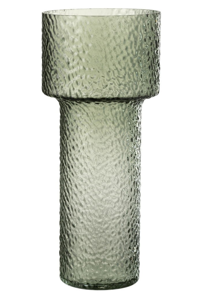 Vase Betty en verre vert grand format