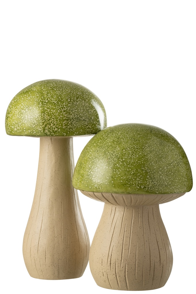 Lot de 2 champignons d'extérieur Mgo