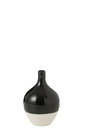 Vase Iva Porcelain Black/White S