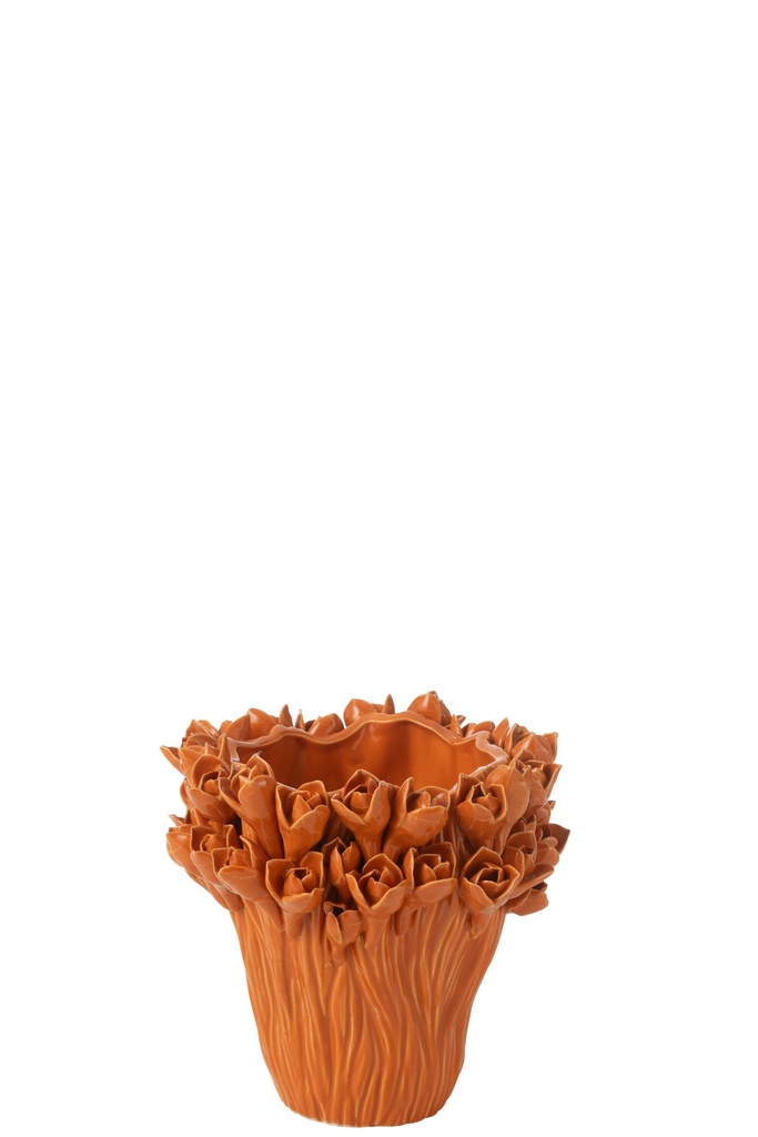 Vase Ambrosia Céramique Orange Petit