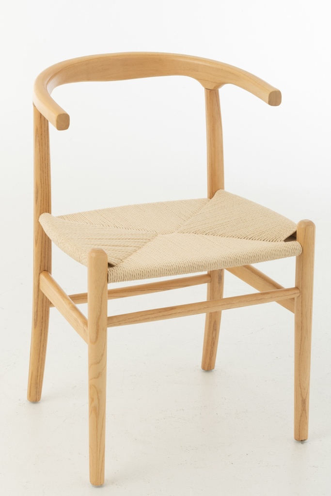 Chaise Toon en bois de hêtre/corde naturelle