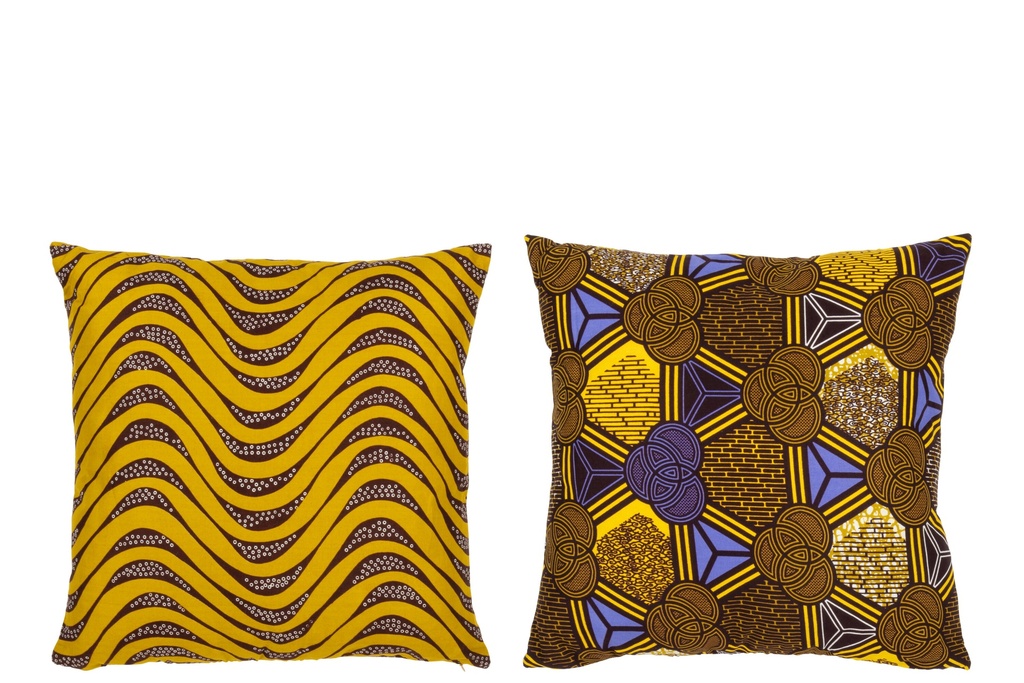 Cushion Pattern Curves/Rounds Fabric Mix