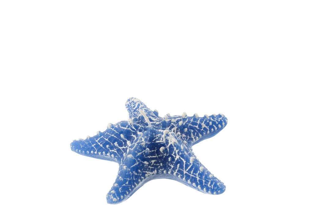 Candle Star Fish Wax Blue