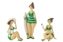 Beach Ladies Resin Green Assortment