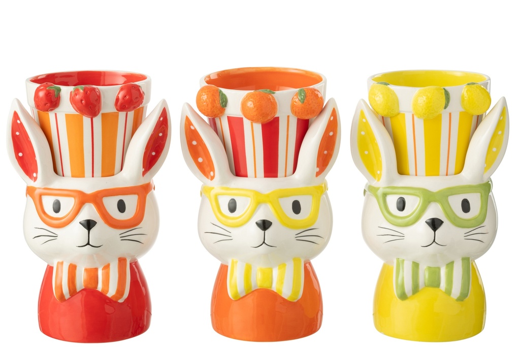 Flowerpot 2 Parts Rabbit Dolomite