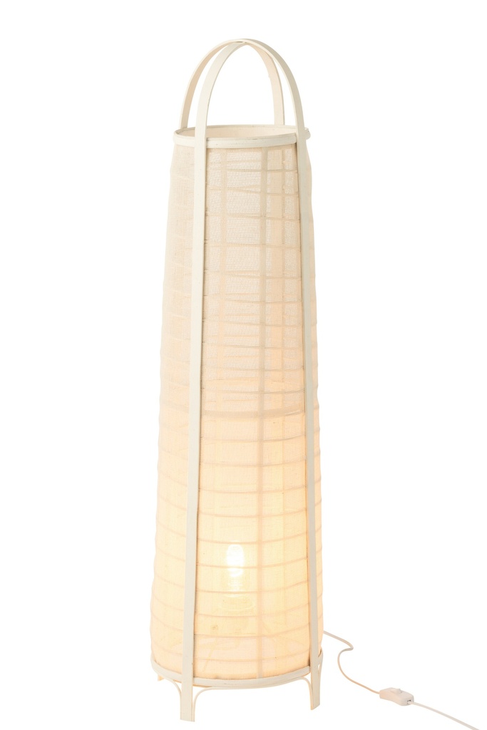 Lampe Don Coton/Bambou Blanc