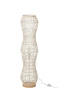 Floor Lamp Rattan Braided Metal