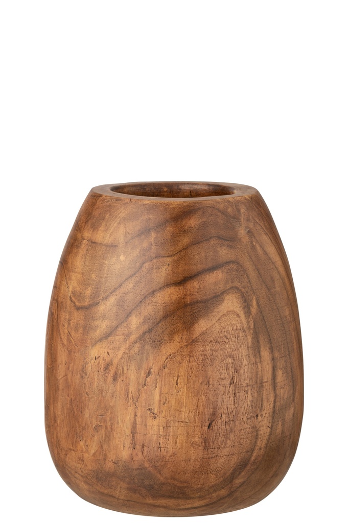 Jar Paulownia Brown Medium