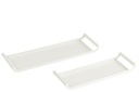 Set Of 2 Trays Rectangle Metal
