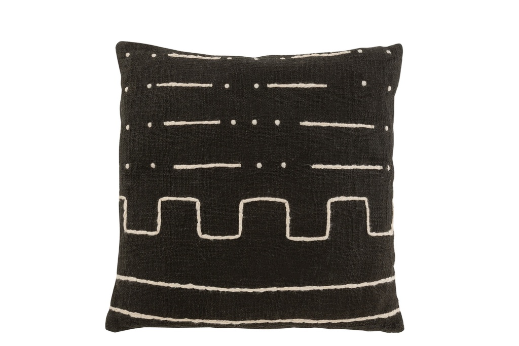 Coussin Dessin Graphique 1 Coton