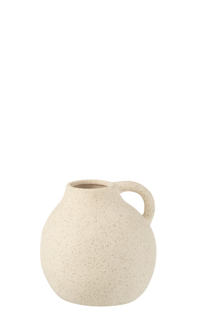 Vase Pichet Céramique Beige Petit