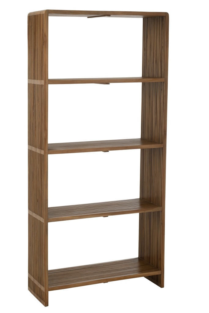 Bookcase 4 Shelves Recycle Teak