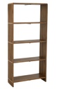 Bookcase 4 Shelves Recycle Teak