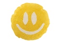 Coussin Smiley Tufté Coton Jaune/Blanc