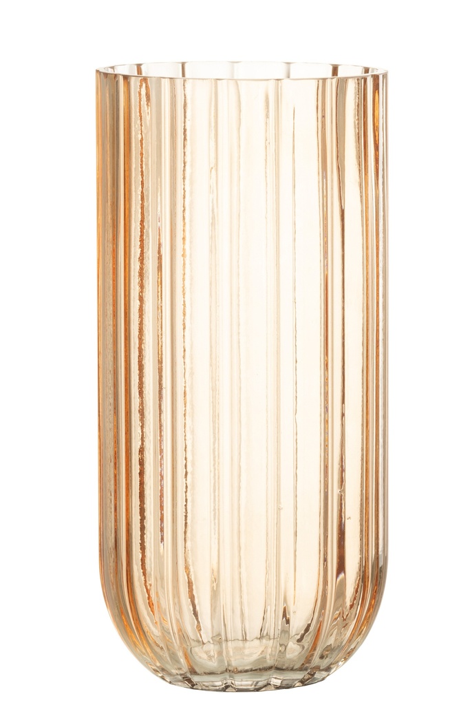 Vase Yari en verre Pêche Grand