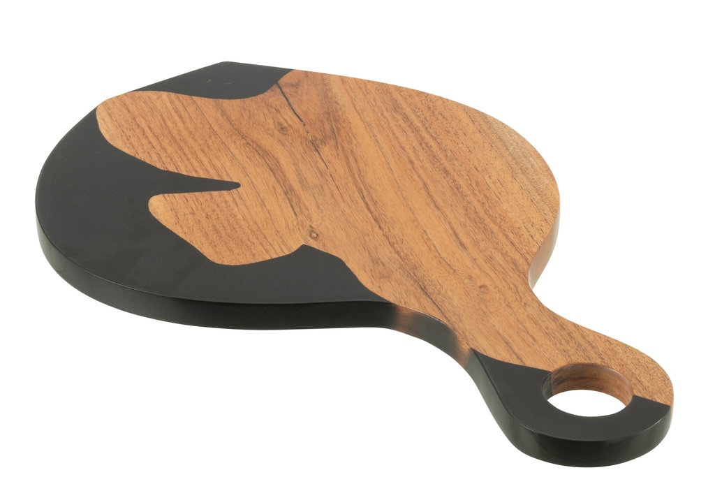 Planche à découper moderne en bois d'acacia/résine