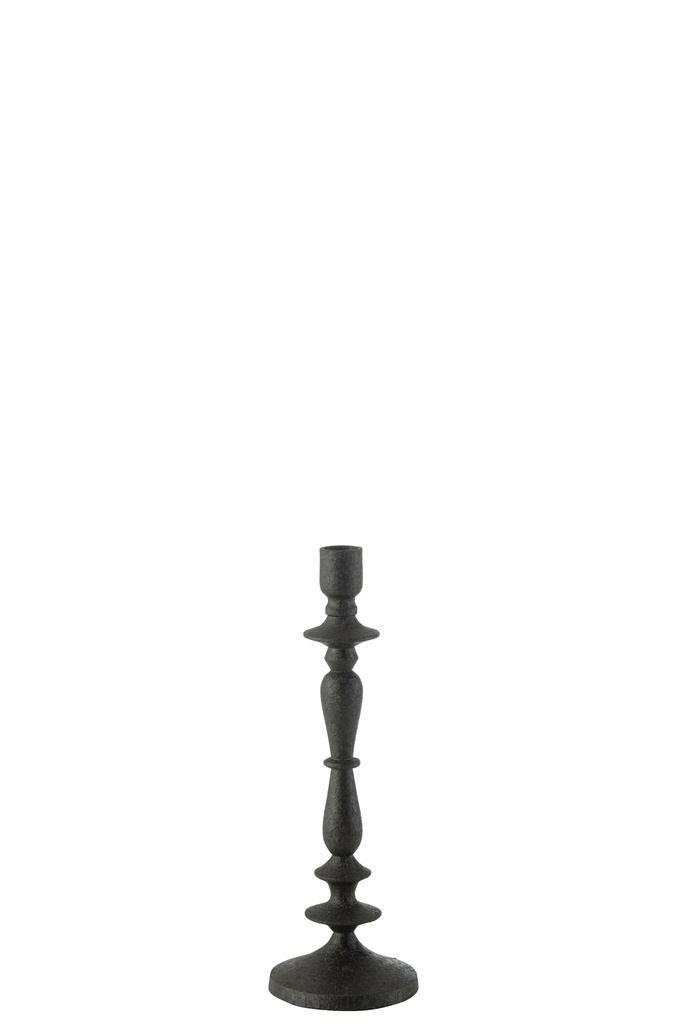 Bougeoir en métal noir petit