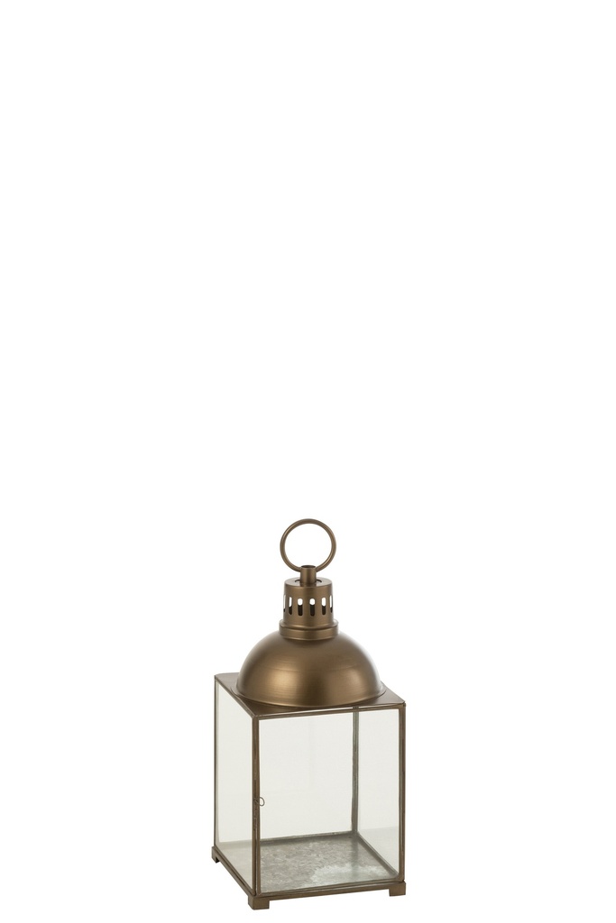 Lantern Hagrid Glass/Iron Bronze S