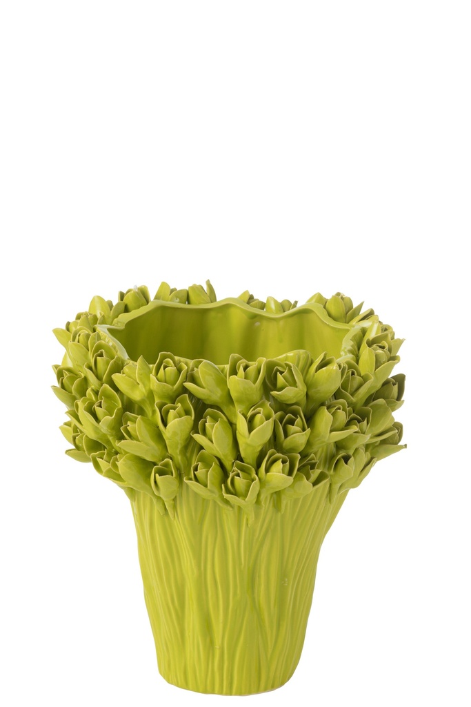 Vase Ambrosia Céramique Vert Moyen