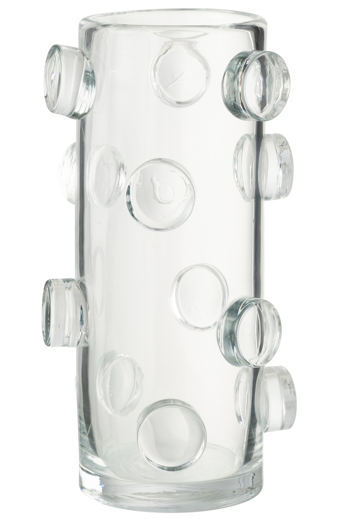 Vase Pebbles Glass Transparent Large