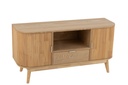 Cabinet Rounded MDF/Pine Wood Natural
