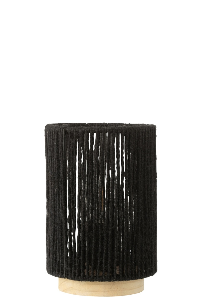 Table Lamp Led Cylindrical Metal/Cotton