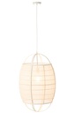 Hanging Lamp Ion Linen/Bamboo White