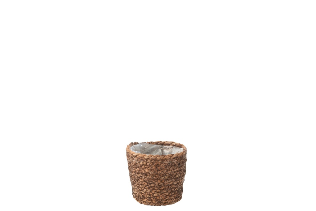 Pot de fleurs Ubeda Jute/Plastique Naturel Foncé