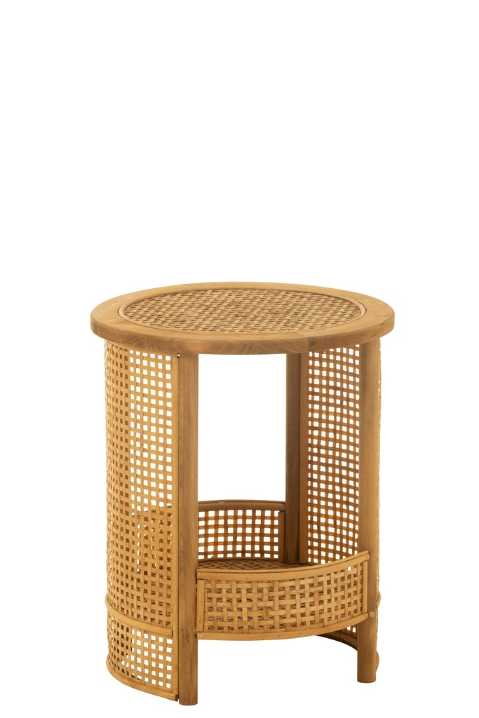 Side Table Double Bamboo/Firwood Natural