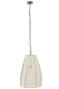 Ceiling Lamp Pear Linen/Iron White