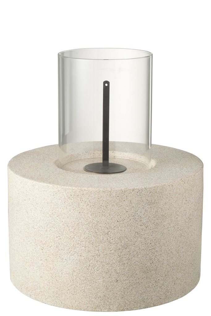 Fire Pit Round Mgo Grey