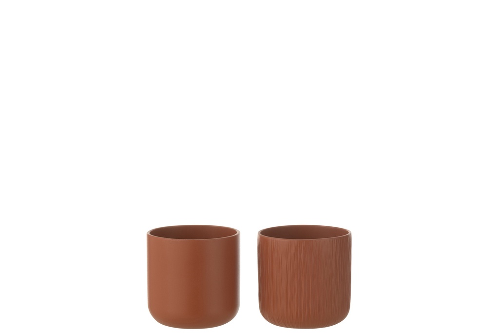 Flowerpot Gen Ceramic Brown Extra