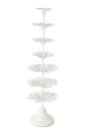 Candle Holder Tree Metal White