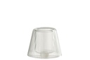 Photophore chapeau en verre transparent