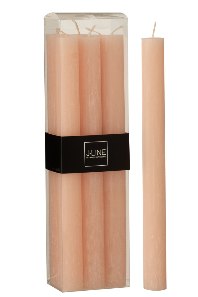 Box 6 Table Candle Peach