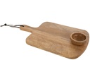 Cutting Board+Bowl Mango Wood Natural