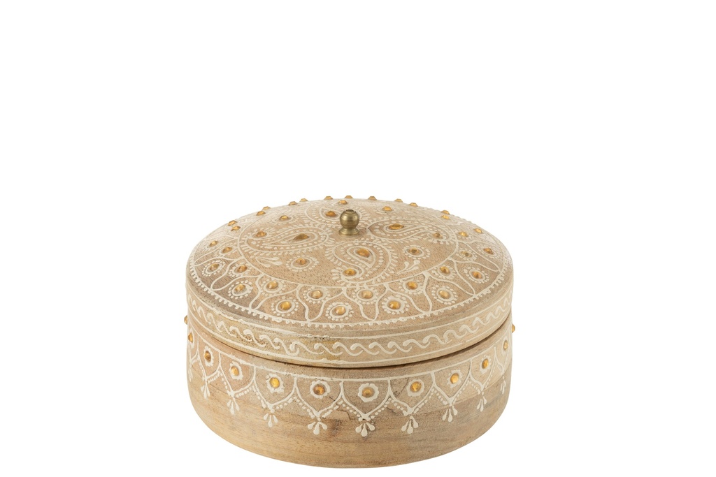 Boîte + Couvercle Perles Rondes