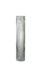 Vase Cylinder Lines Glass Transparent