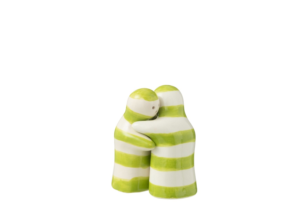 Salt&Pepper Granada Stripes Ceramic White/Green