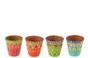 Boîte de 4 pots de fleurs Mumbai