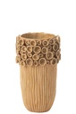 Vase Coral High Clay Ochre