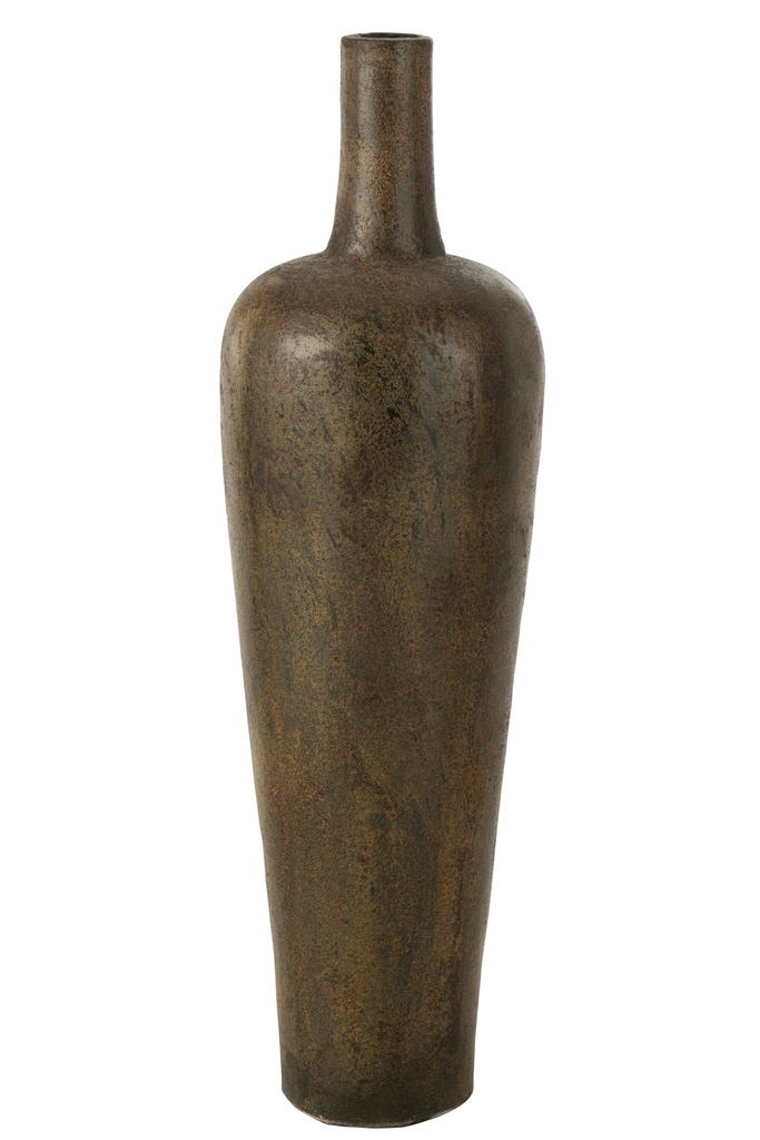 Vase Victor Ciment Marron Grand