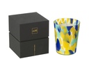 Bougie parfumée Noa Bleu/Jaune Moyenne - 68 heures