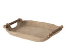 Tray Chad Papier Mache Brown