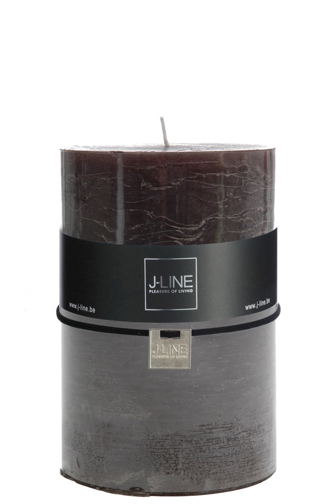 Bougie cylindrique marron/noire XL -95H