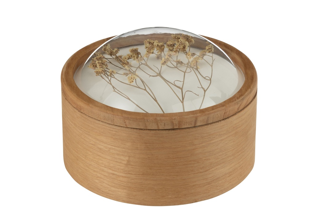 Boîte de céréales en bois mélangé grande taille